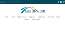 Tablet Screenshot of coldspringhills.net